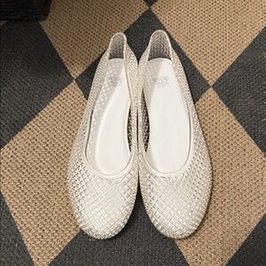 WILD FABLE clear jelly flats size 7